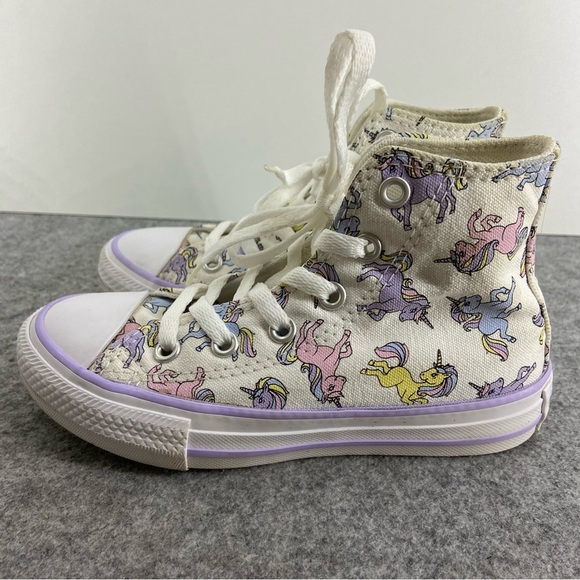 Converse Chuck Taylor All Star High Tops Unicorns Child Size 11 - Picture 3 of 12